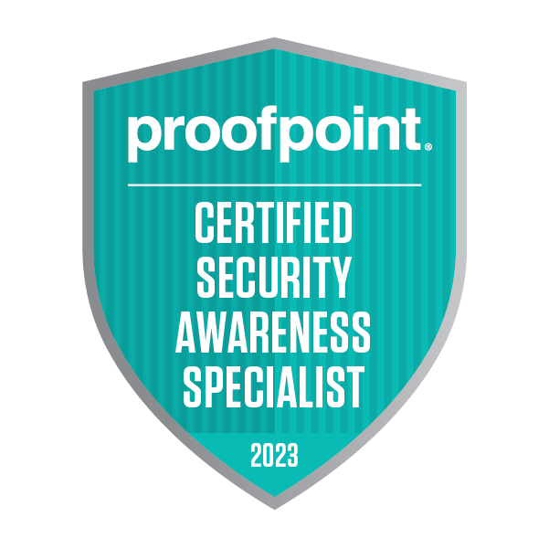 Proofpoint Certified Security Awareness Specialist